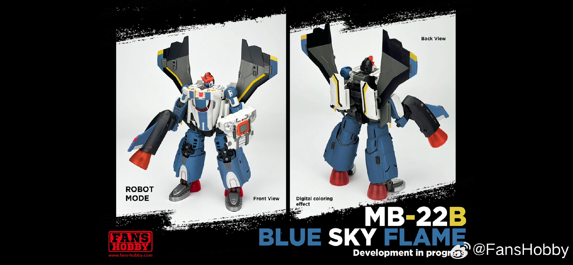 [Pre-Order] FansHobby MB-22B MB22B Blue Sky Flame Armada Jetfire ...