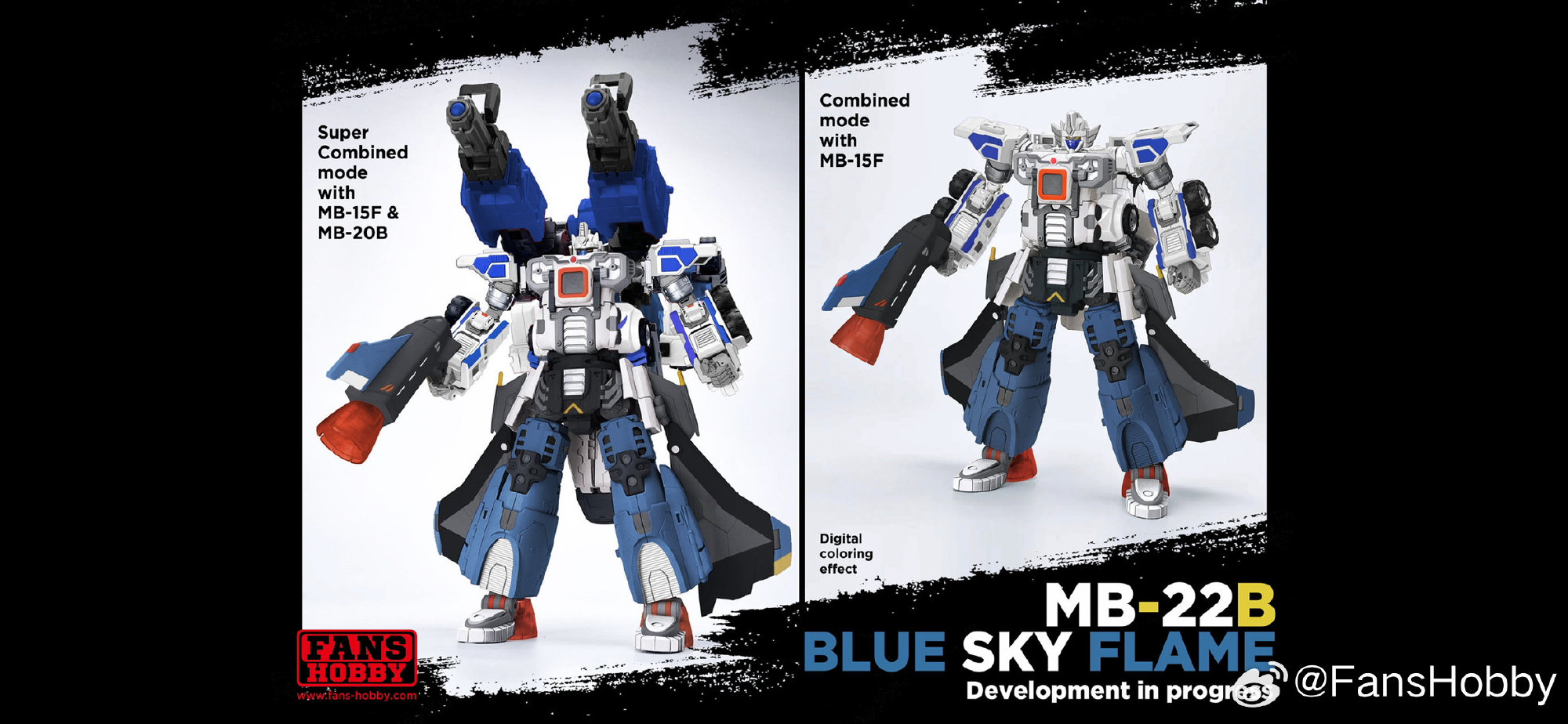 [Pre-Order] FansHobby MB-22B MB22B Blue Sky Flame Armada Jetfire ...